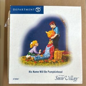 Department 56 His Name Will Be Pumpkinhead #799967